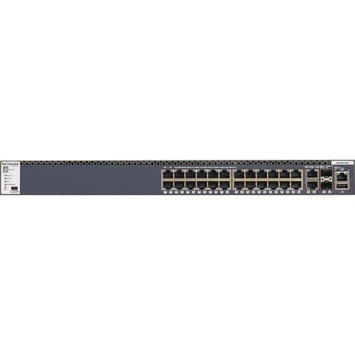 Commutateur géré empilable Netgear M4300 24x1G avec 2x10GBASE-T et 2xSFP+