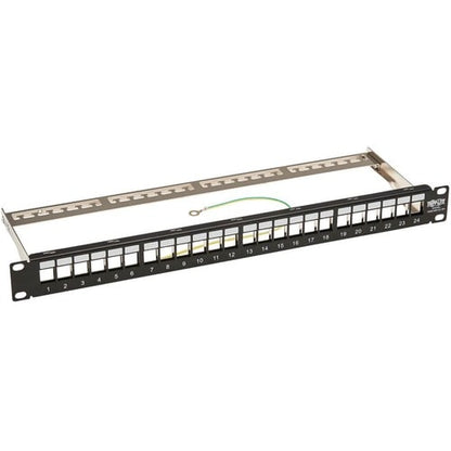 Tripp Lite by Eaton N062-024-KJ-SH Blank Patch Panel - 24 Port(s) - 1U High - Bl