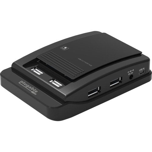 Concentrador USB 2.0 de alta velocidad de 7 puertos con adaptador de corriente de 15 W - USB 2.0 tipo A