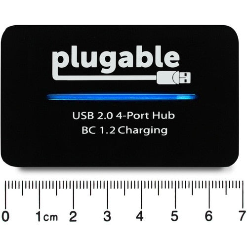 Plugable USB 2.0 4-Port High Speed Hub with 12.5W Power Adapter. - USB 2.0 Type A