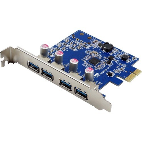 Tarjeta interna PCIe VisionTek de cuatro puertos USB 3.0 x1 para PC y servidores