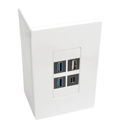 Tripp Lite by Eaton Single-Gang Surface-Mount Junction Box, White - 1-gang - Whi