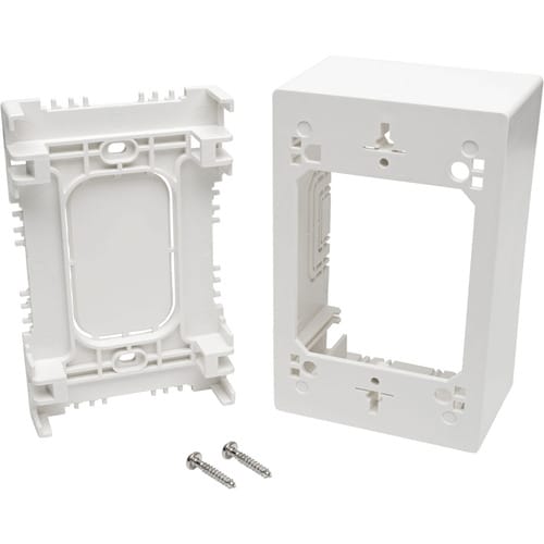 Tripp Lite by Eaton Single-Gang Surface-Mount Junction Box, White - 1-gang - Whi