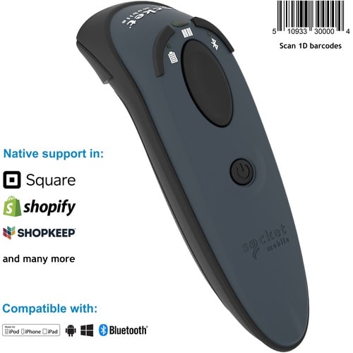 Socket Mobile DuraScan® D700, lecteur de codes-barres linéaire, gris - Connectivité sans fil