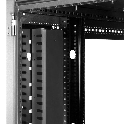 StarTech.com Vertical Cable Organizer with Finger Ducts - Vertical Cable Management Panel
