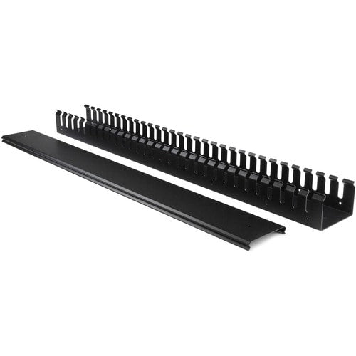 StarTech.com Vertical Cable Organizer with Finger Ducts - Vertical Cable Management Panel