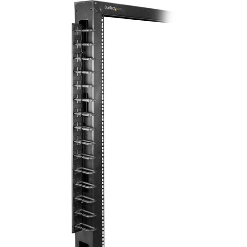 StarTech.com Vertical Cable Organizer with D-Ring Hooks - Vertical Cable Management Panel