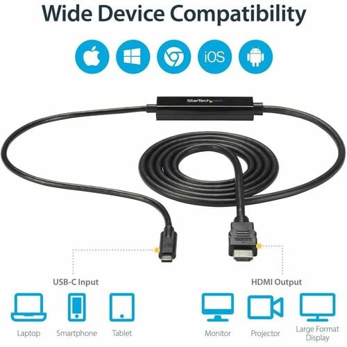 StarTech.com USB C to HDMI Cable