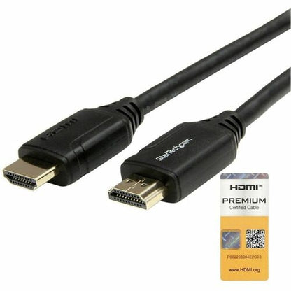 StarTech.com 6ft (2m) Premium Certified HDMI 2.0 Cable with Ethernet
