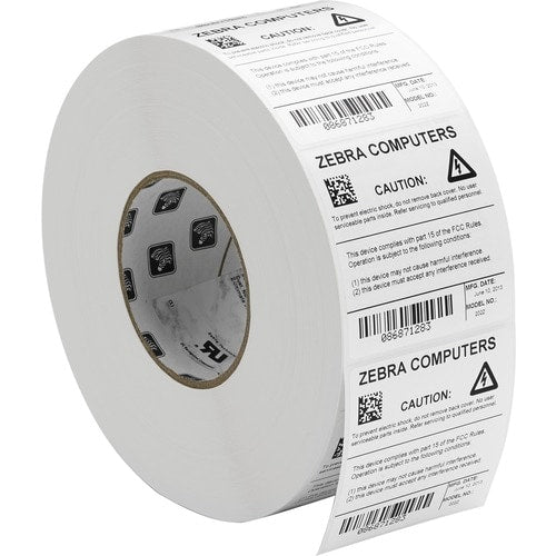 Zebra 4000T High-Tack - 1 1/2\" (38.10 mm) Width x 1/2\" (12.70 mm) Length - Per