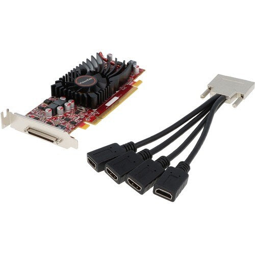 Tarjeta gráfica Radeon 5570 SFF de 1 GB DDR3, 4 MB, VHDCI, HDMI, 4 x HDMI