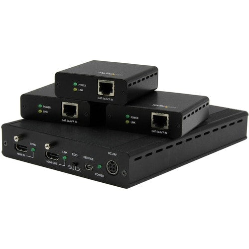 Répartiteur HDMI 1X3 sur CAT5, extension HDBASET CAT5 jusqu'à 4K