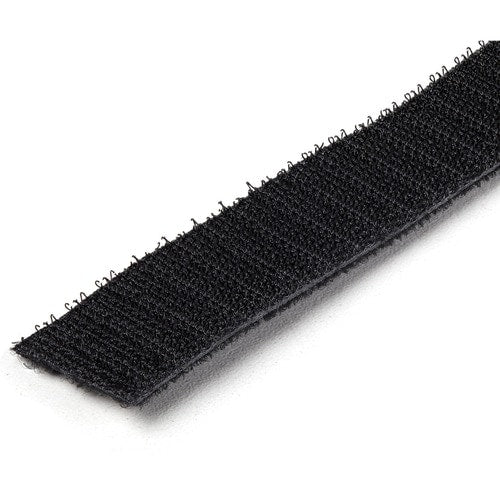 StarTech.com Hook-and-Loop Cable Management Tie - 25 ft. Roll - Black - Cut-to-Size Cable