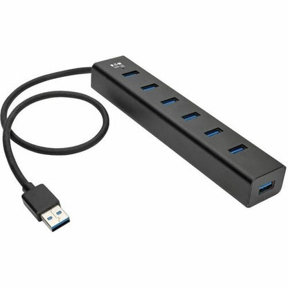 Mini concentrador portátil USB 3.0 SuperSpeed ​​de 7 puertos de Tripp Lite by Eaton, aluminio - USB 3.0