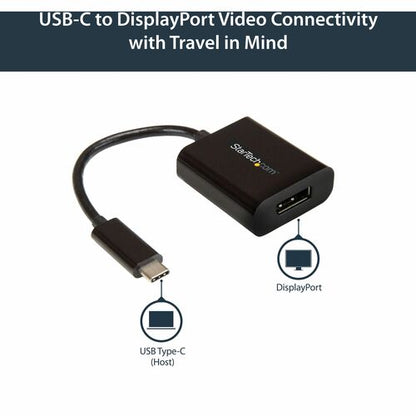 StarTech.com USB C to DisplayPort Adapter 4K 60Hz - USB Type-C to DP 1.4 Monitor Video Con