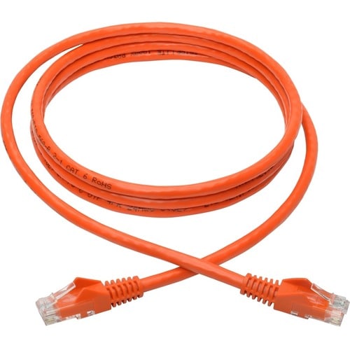 Câble de raccordement UTP moulé Cat6 Gigabit sans accroc Tripp Lite by Eaton (RJ45 M/M), Ora