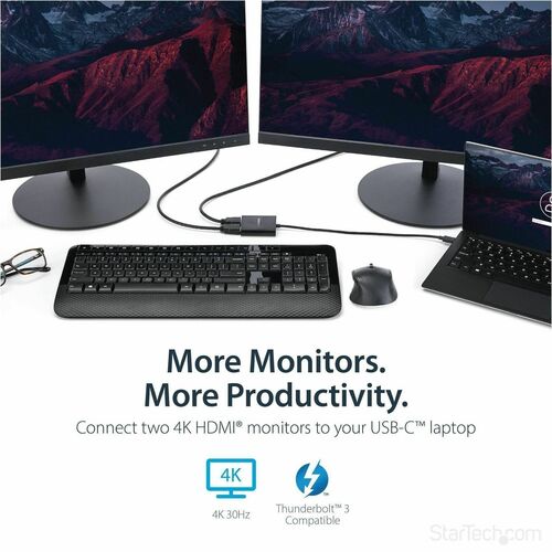 StarTech.com USB-C to Dual HDMI Adapter