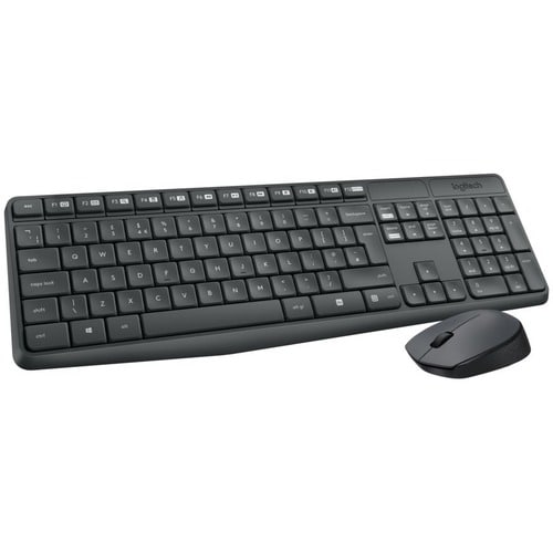 Logitech MK235 Wireless Keyboard and Mouse Combo for Windows, 2.4 GHz
