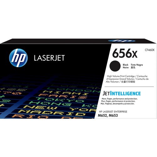 Cartouche de toner laser HP 656X d'origine à haut rendement - Noir -