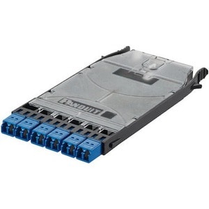 Panduit HD Flex Network Patch Panel - 6 Port(s) - 6 x Duplex - Blue