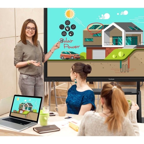 ViewSonic IFP6550 65\" 2160p 4K Interactive Display, 20-Point Touch, HDMI