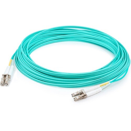 AddOn 25m LC (Male) to LC (Male) Aqua OM4 Duplex Riser Fiber Patch Cable - 82 ft