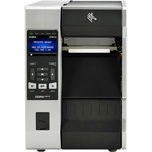Zebra ZT610 Industrial Direct Thermal/Thermal Transfer Printer - Monochrome - La
