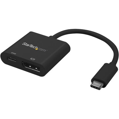 StarTech.com USB C to DisplayPort Adapter with 60W Power Delivery Pass