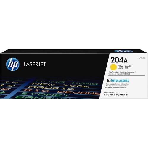 204A YELLOW LASERJET TONER CARTRIDGE