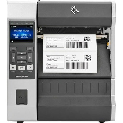 Zebra ZT620 Industrial Direct Thermal/Thermal Transfer Printer - Monochrome - La