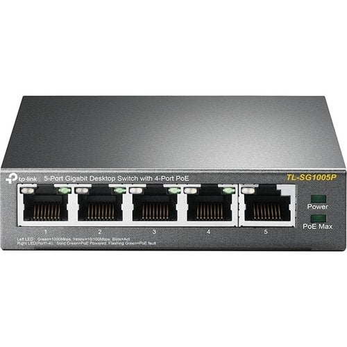 5 ports non gérés 10/100/1000 Mo 4 ports PoE ENET commutateur standard RJ45