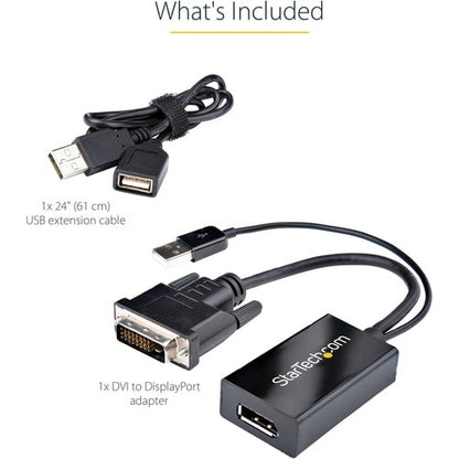 StarTech.com DVI to DisplayPort Adapter with USB Power