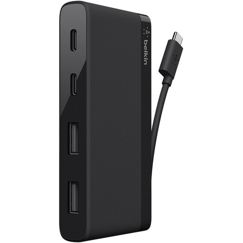 Mini hub Belkin USB-C 4 ports (pour entreprise, sac et étiquette)