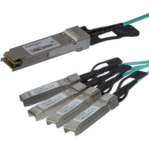 Câble de dérivation AOC StarTech.com pour Cisco QSFP-4X10G-AOC10M - 15 m 40G 1x QSFP+ t