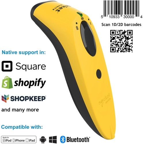 SocketScan® S740, 1D/2D Imager Barcode Scanner, Yellow - S740, 1D/2D Imager Barc