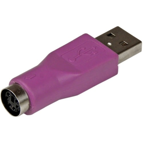 StarTech.com - Keyboard adapter - 6 pin PS/2 (F) - 4 pin USB Type A (M) - Connect a suppor