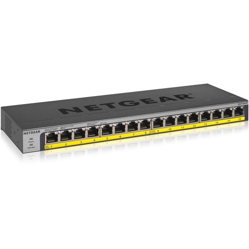 COMMUTATEUR STANDARD POE/POE+ GB ENET 16 PORTS NON GÉRÉ, PUISSANCE 76 WATTS