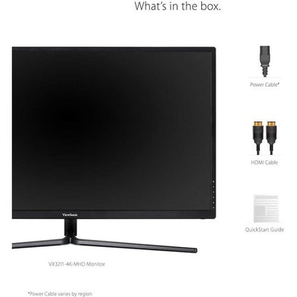 Viewsonic 32\" Display, MVA Panel, 3840 x 2160 Resolution - 31.5\" Viewable - Multi