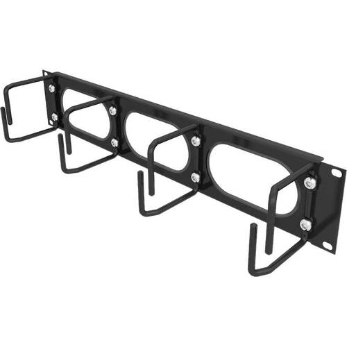 Vertiv™ 2U Horizontal Cable Organizer with Metal D Rings (Qty 1) - Cable Managem