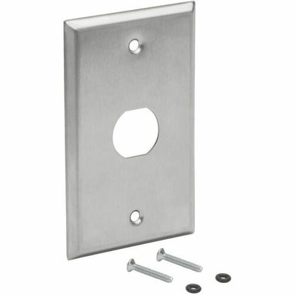Tripp Lite by Eaton N206-FP01-IND RJ45 Bulkhead Wall Plate, 1 Cutout, Industrial, Metal -
