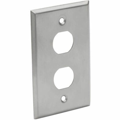 Tripp Lite by Eaton N206-FP02-IND RJ45 Bulkhead Wall Plate, 2 Cutouts, Industria