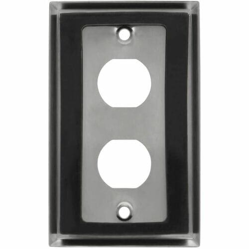 Tripp Lite by Eaton N206-FP02-IND RJ45 Bulkhead Wall Plate, 2 Cutouts, Industrial, Metal -