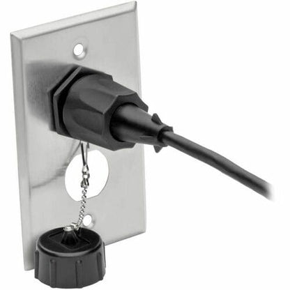 Tripp Lite by Eaton N206-FP02-IND RJ45 Bulkhead Wall Plate, 2 Cutouts, Industrial, Metal -
