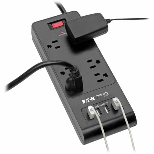 Tripp Lite Surge Protector Power Strip 6-Outlets 4 USB Ports 6ft Cord