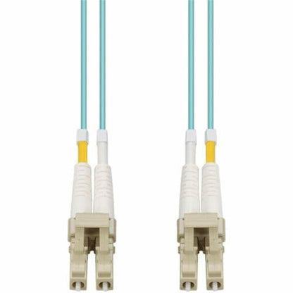 AddOn 75m LC to LC Aqua OM4 Duplex OFNR (Riser-Rated) Fiber Patch Cable - 246.1