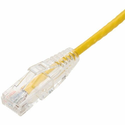 AddOn 7ft Yellow CAT 6 Slim PVC Ethernet Cable Snagless Clear-Claw RJ-45 M/M - 7