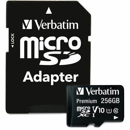 256GB PREM MICROSDXC MEM CARD MULTI 4 W/ ADAPT UHS-I V10 U1 CLASS