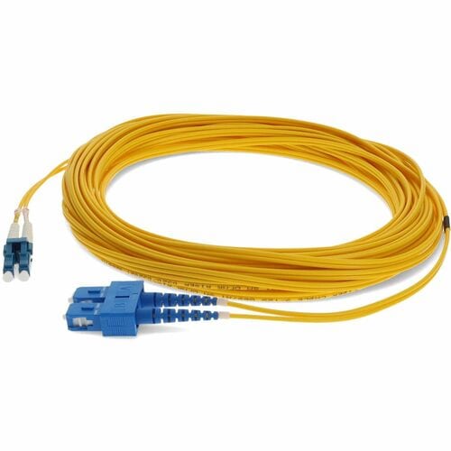 AddOn Fiber Optic Duplex Patch Network Cable - 144.4 ft Fiber Optic Network Cabl
