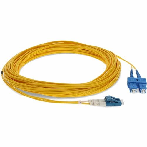 AddOn Fiber Optic Duplex Patch Network Cable - 144.4 ft Fiber Optic Network Cabl