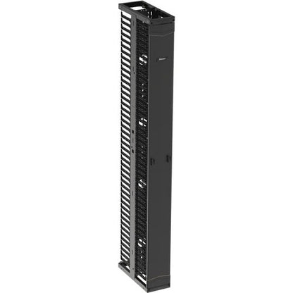 Panduit Double Sided Manager - Vertical Cable Manager - Black - 45U Rack Height - Acryloni